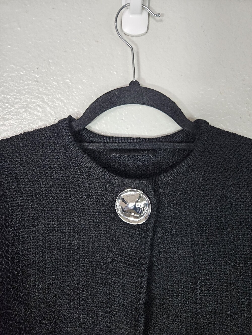Zara Textured Knit Cardigan With Button Size S - Picture 5 of 12